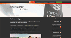 Desktop Screenshot of metzgerei-sprenger.ch